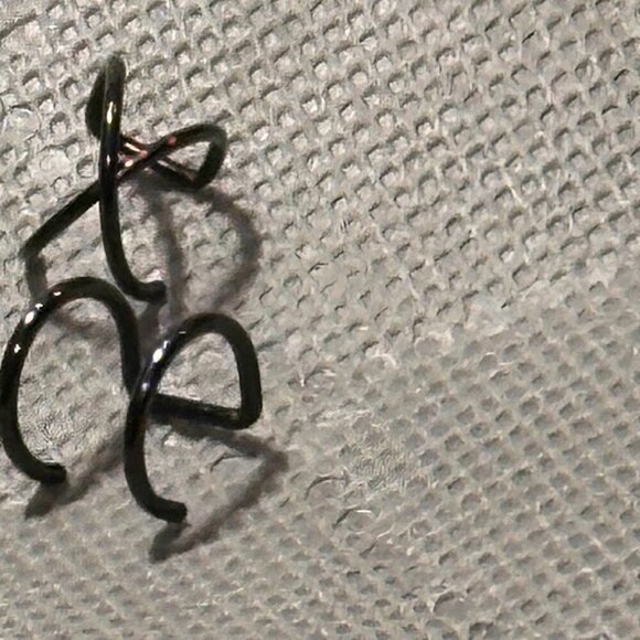 Cuff Earrings - No Piercing Needed! Each Selection Comes with 2 Black Cuffs NWT - Picture 3 of 4
